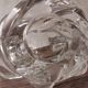 Pair of candle holders two crystal branches