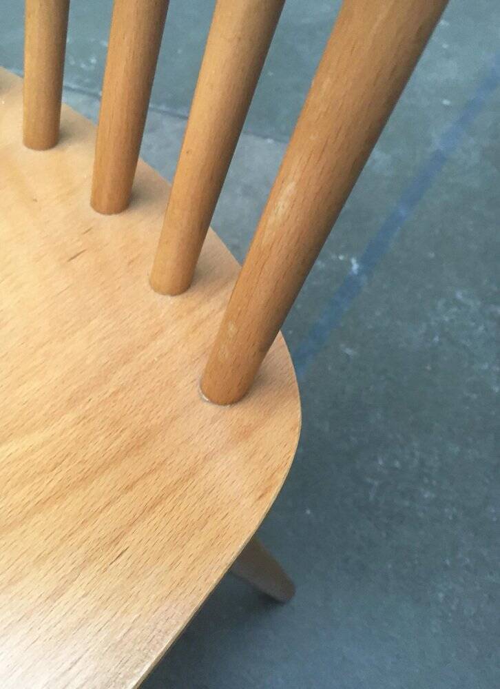 Mid-century German dining chairs, set of 3