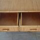 Chest of drawers with 5 wicker and bamboo drawers, 70s/80s.