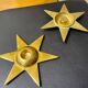 Vintage 2 Piece Ashtray Set Star Design