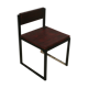 Chaise bois et métal création personnel