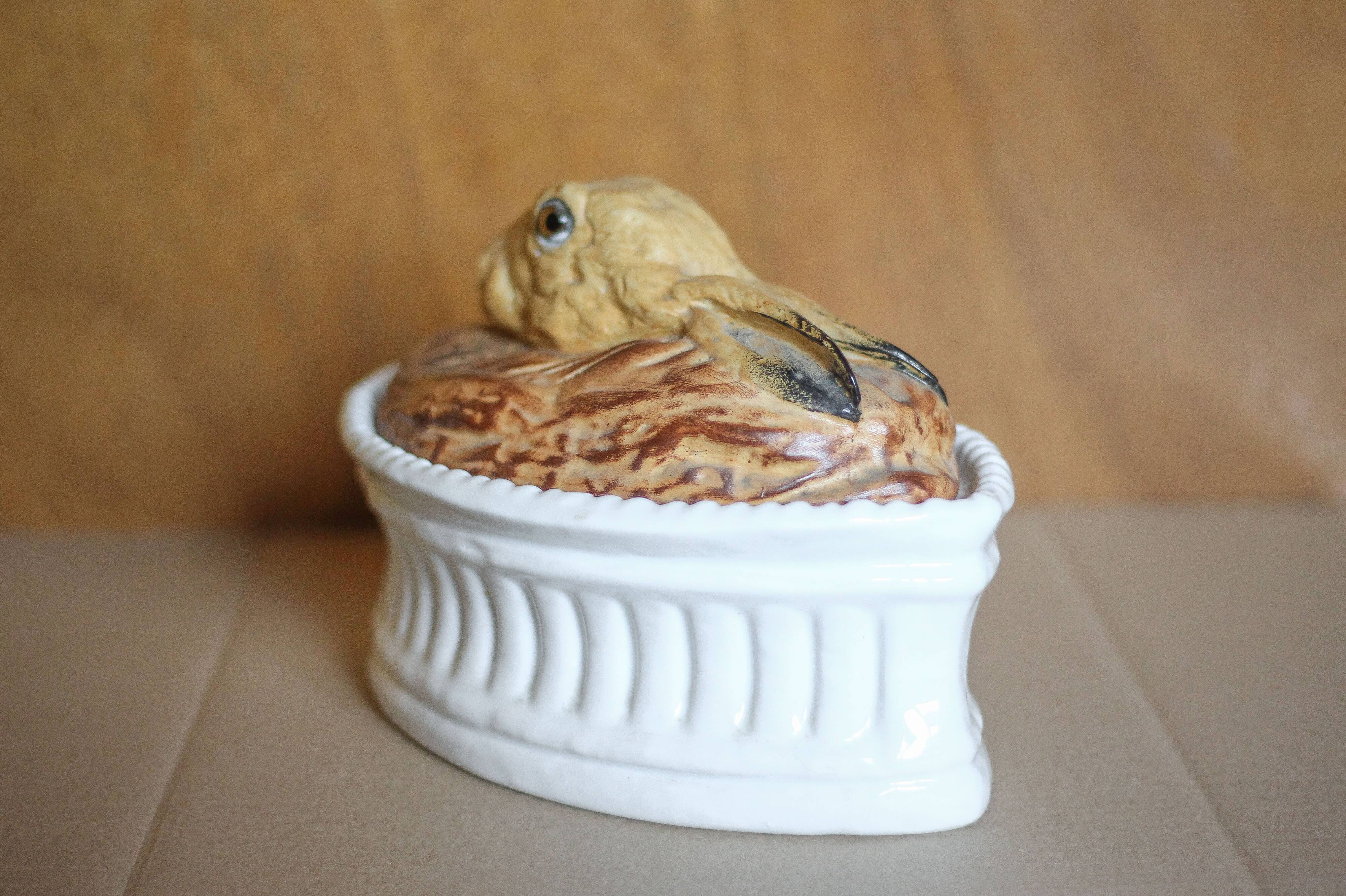 Pillivuyt terrine, serving dish, Pillivuyt porcelain, gratin dish