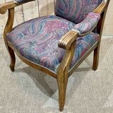 Voltaire armchair from the 1930s in walnut