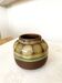 Vintage Olive Green Glazed Vase: 1970s KIL Ceramic Pottery