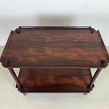 Danish midcentury serving trolley in palisander by poul hundevad, 1960s