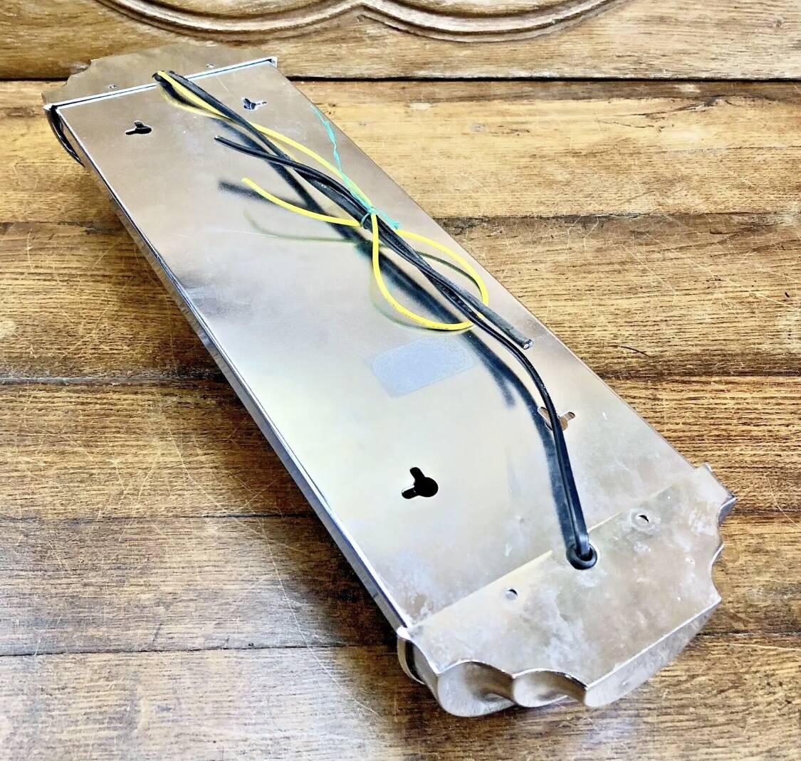 Chrome and glass tube wall light Petitot Genet and Michon c 1950