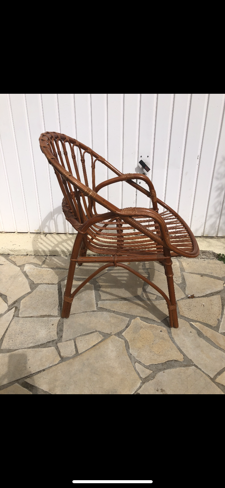 Rattan armchair