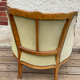 Fauteuil Bergère vert Louis XV
