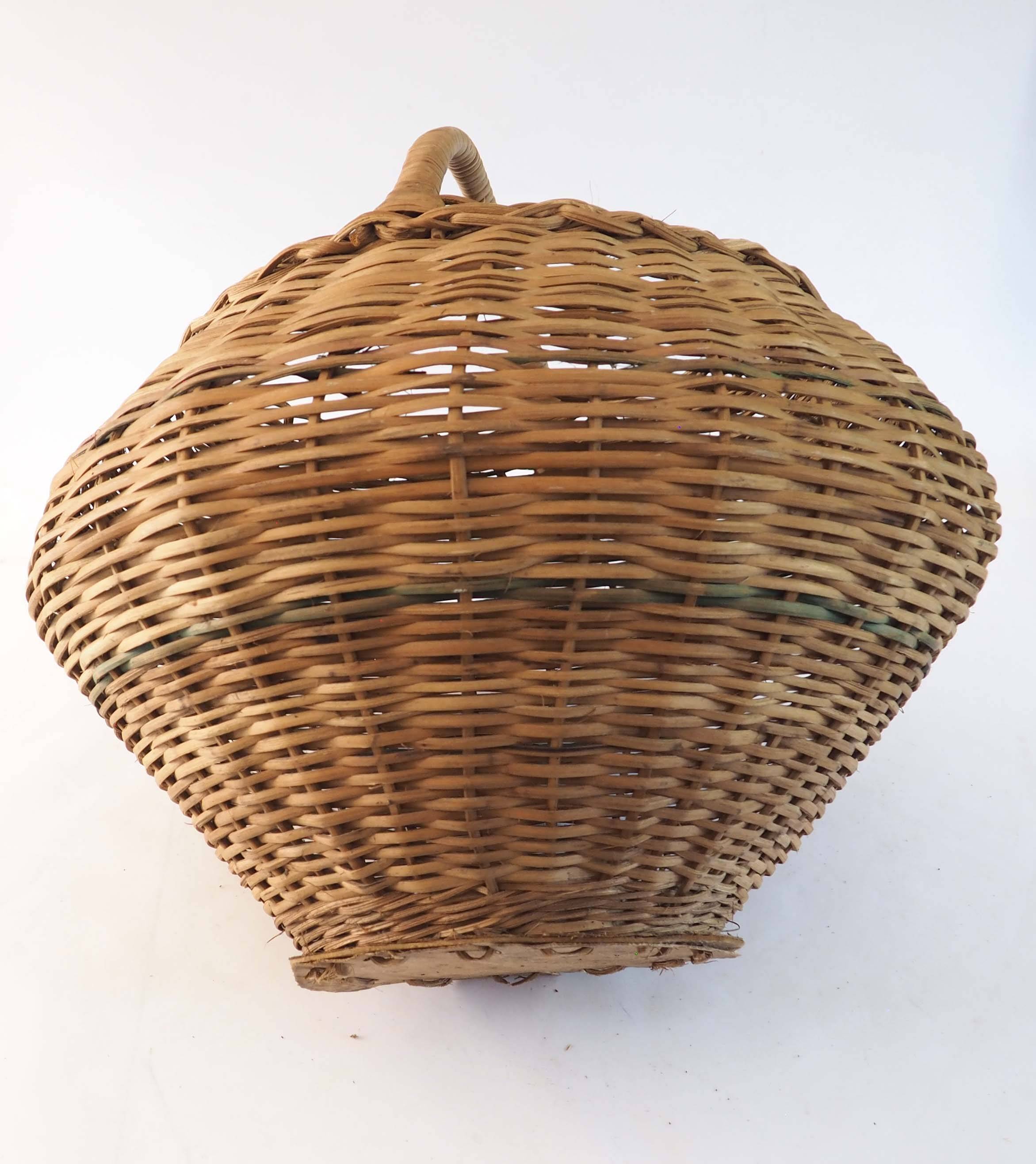 Large rattan amphora basket
