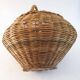 Grand panier amphore rotin