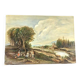 Peinture huile sur toile paysage style xviiie siecle italie