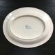 Plat oval décor breton signé