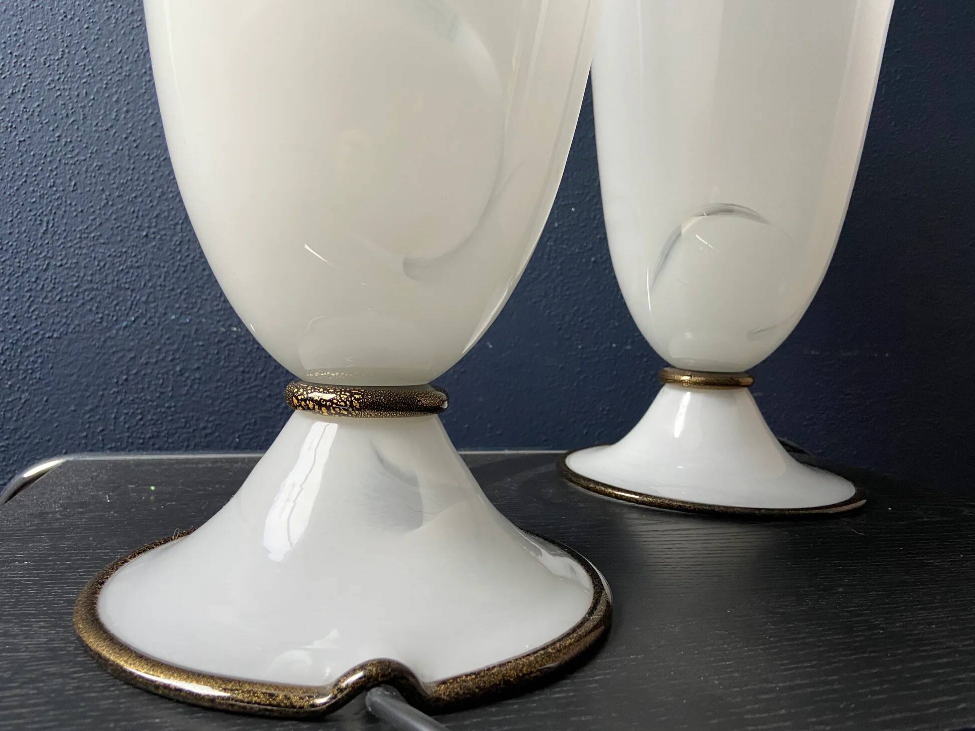 Paire de lampes de table Barovier & Toso Primavera, Italie, années 1970