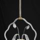 Art Deco transparent Barovier e Toso light with flowers, 1940s