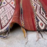 Moroccan kilim zemmour rug - 386 x 168 cm