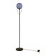 Italian design floor lamp with blue Murano glass, 1990s
