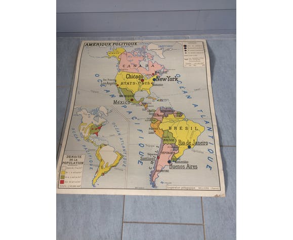 Ancient map political/physical America