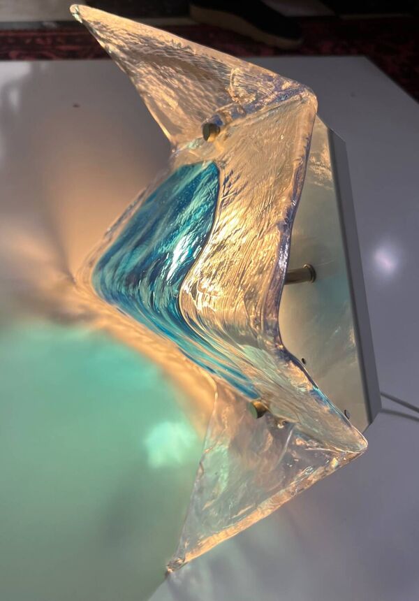 Paire d’appliques XXL par Carlo Nason pour A.V. Mazzega, verre de Murano