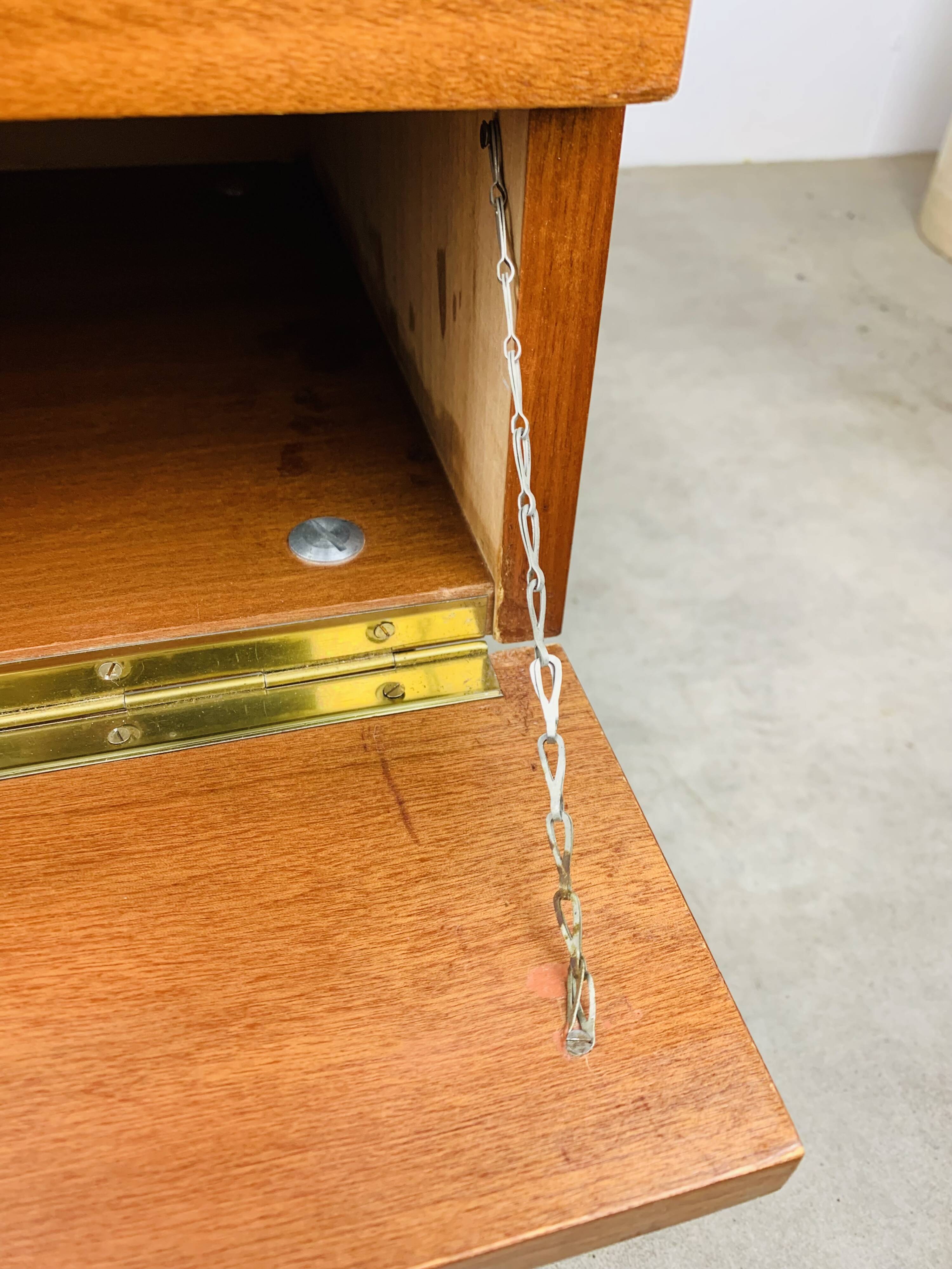 Pair of Scandinavian teak bedside tables, 1960s