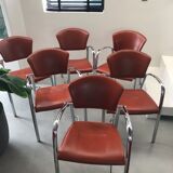 Set of 6 american design chairs, Brayton international