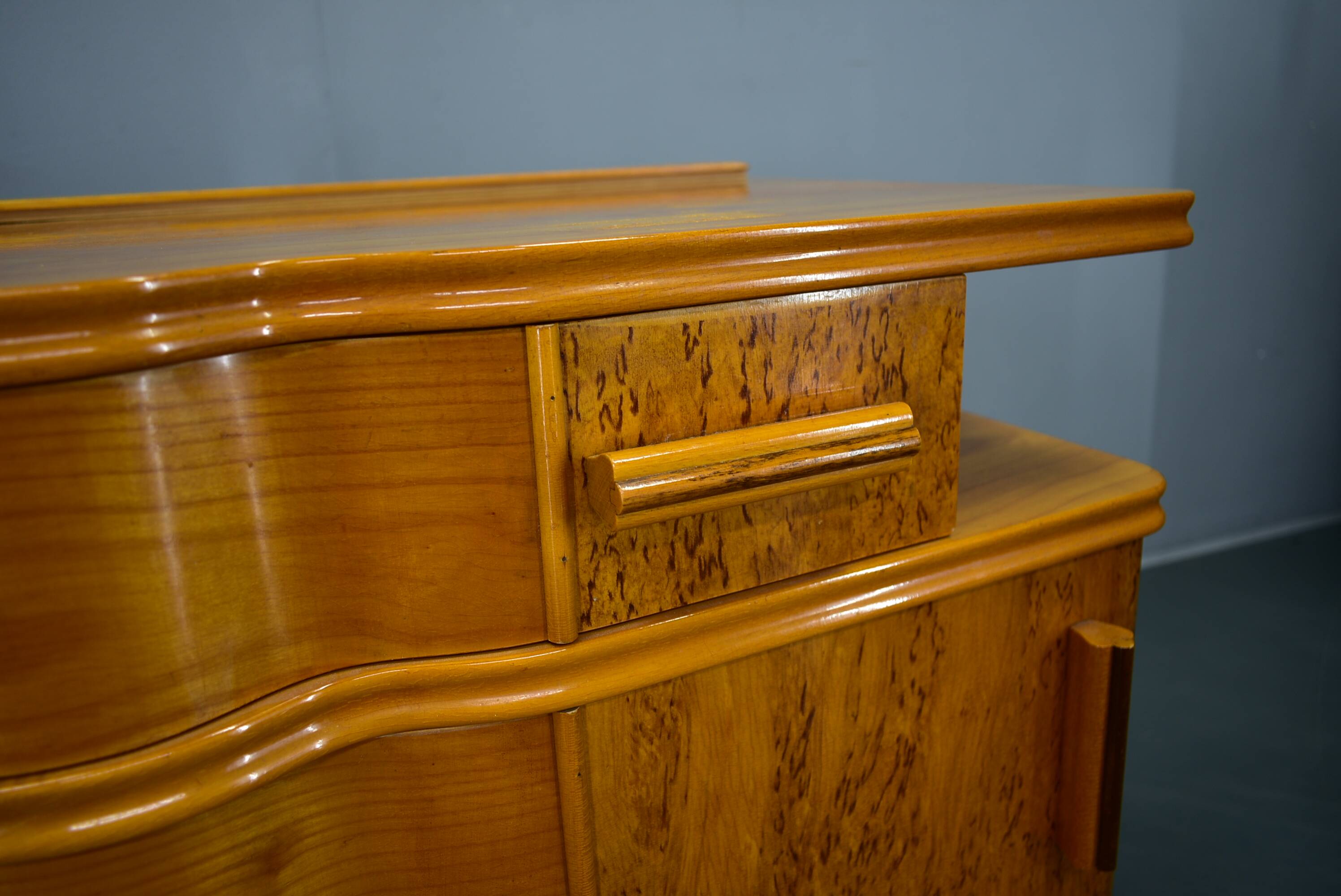 1939s pair of Art Deco bedside tables, Czechoslovakia