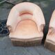 Pair of toad armchairs