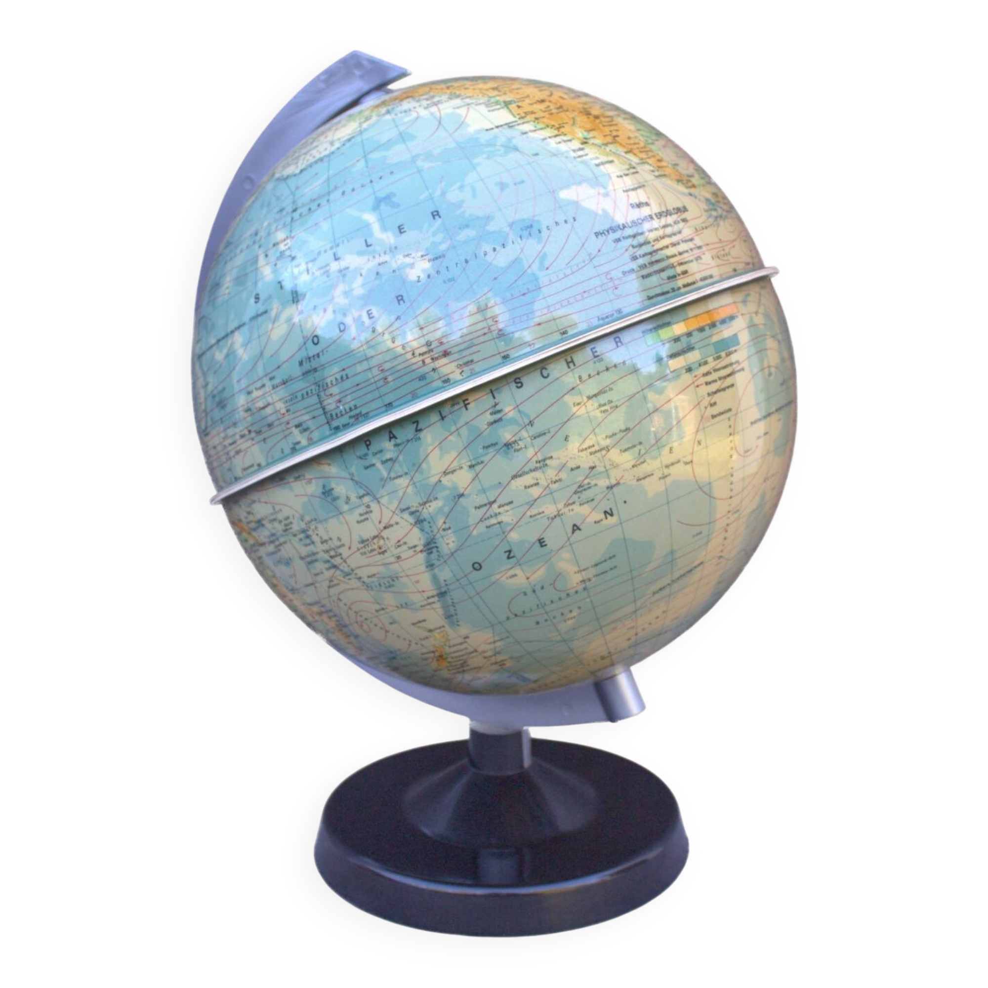 Vintage Räths German GDR Globe 1979 Office Home Decor