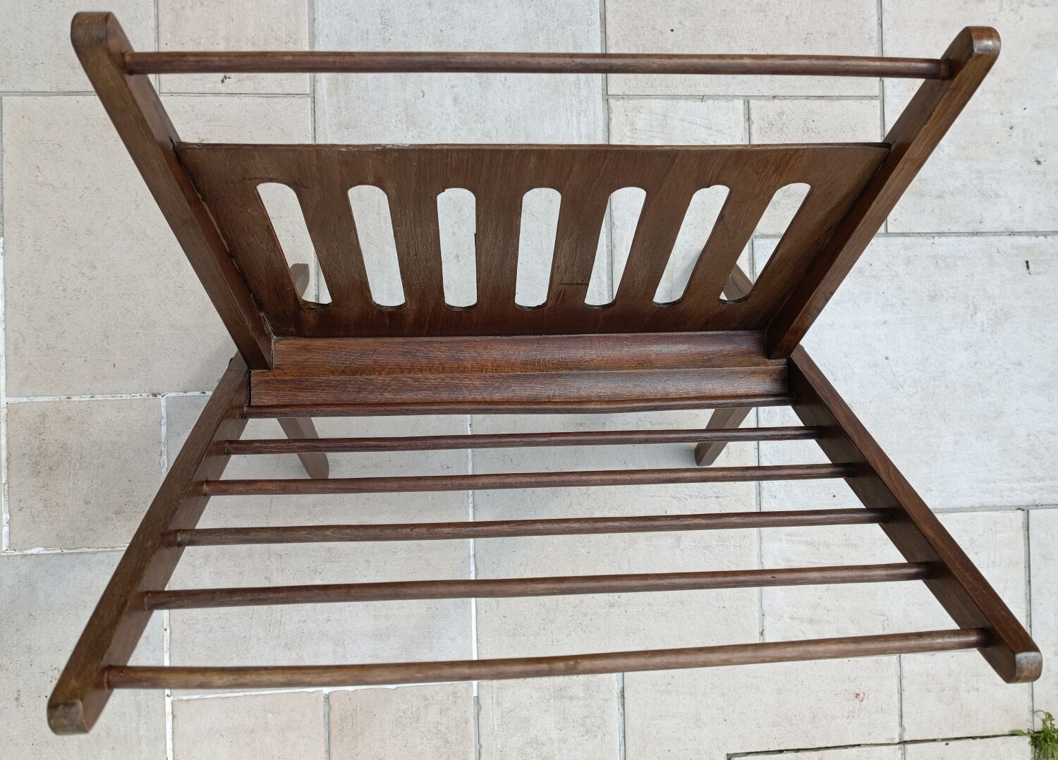 Scandinavian wooden magazine racks