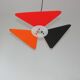 A colourful postmodern pendant light, 1990s.