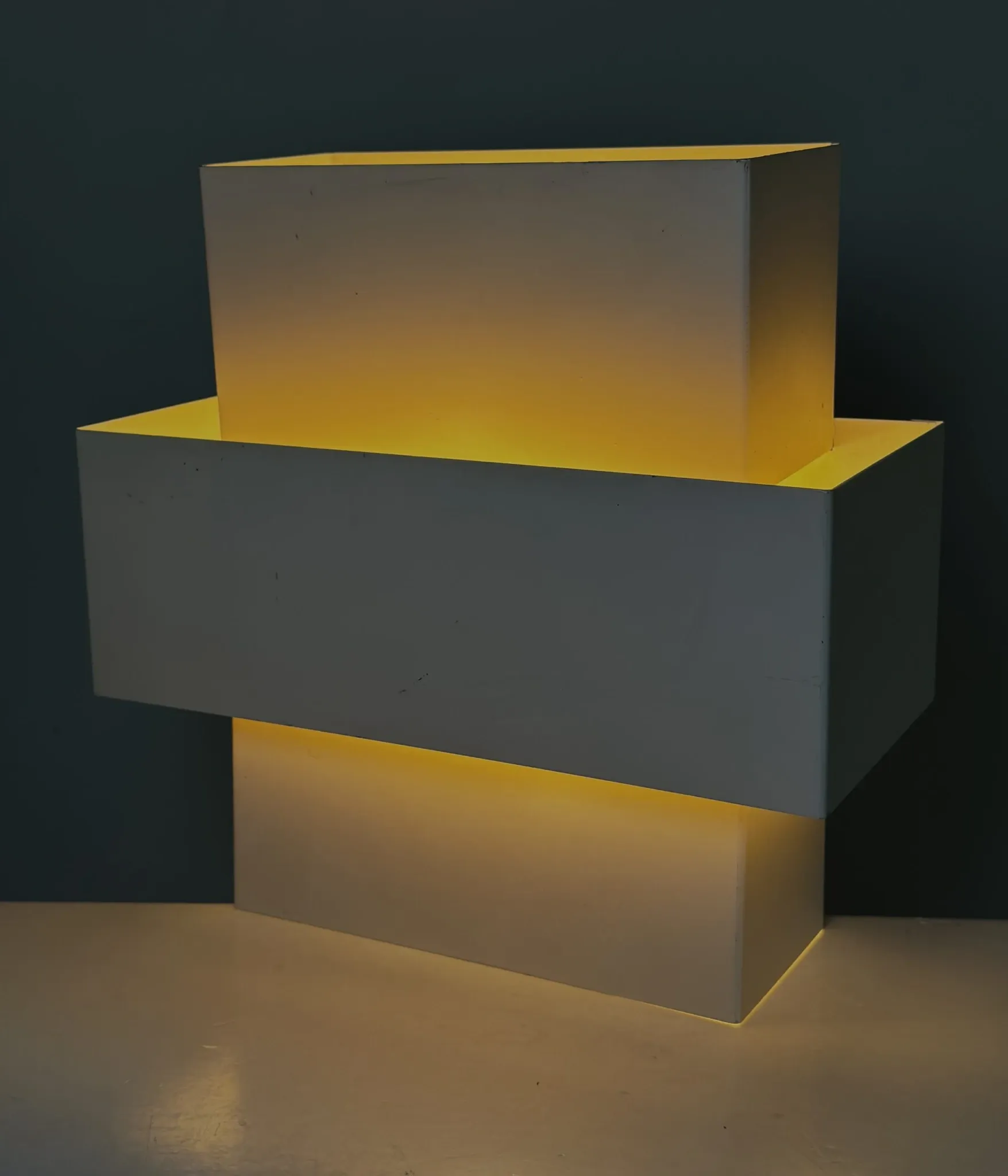 Geometric Wall Lamp By J.J.M. Hoogervorst For Anvia Nederland, The Netherlands, 1960S