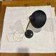 Black metal and brass desk lamp