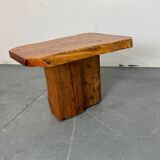 Table d'appoint de style brutaliste japonais, wabi-sabi, milieu du siècle, années 1960