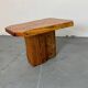 Brutalist Japanese side table, wabi-sabi, mid-century, 1960s