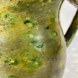 Glazed clay sangria pitcher