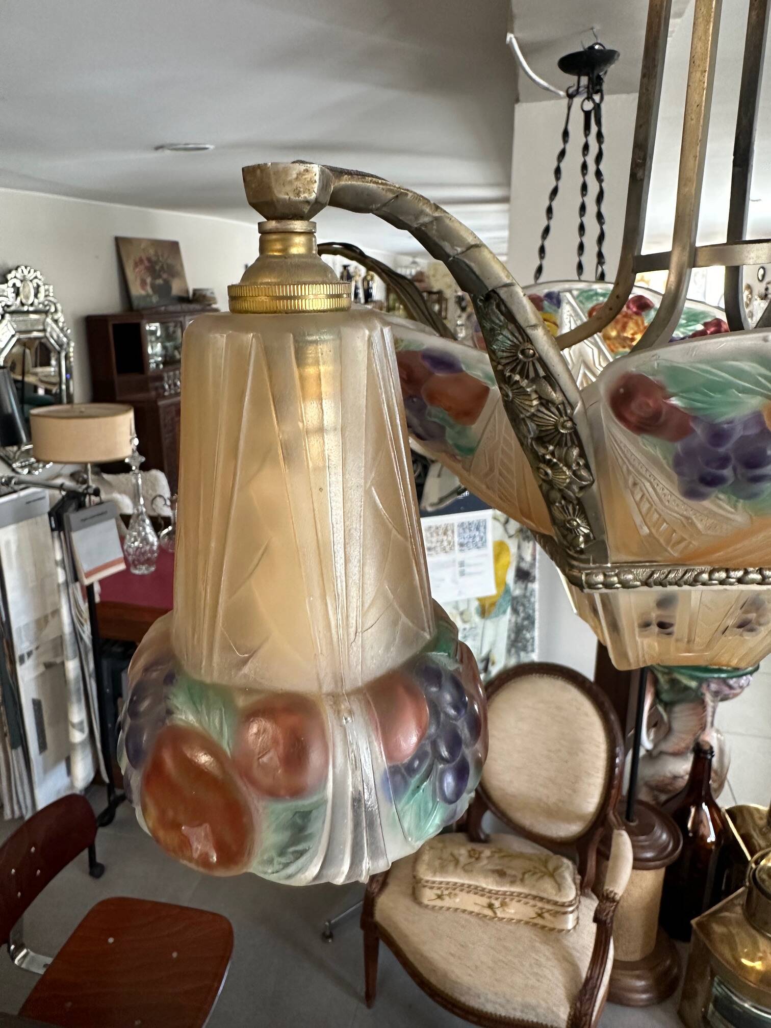 Very beautiful Art Deco chandelier.