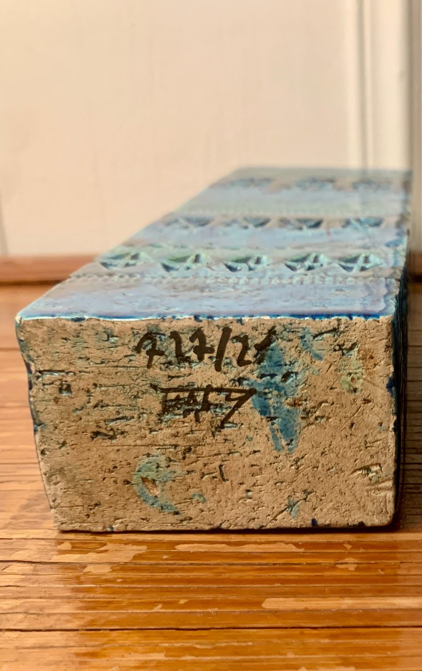 Rectangular vase by Aldo Londi, 1960's, Italy
