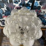 Table lamp bubbled glass globe