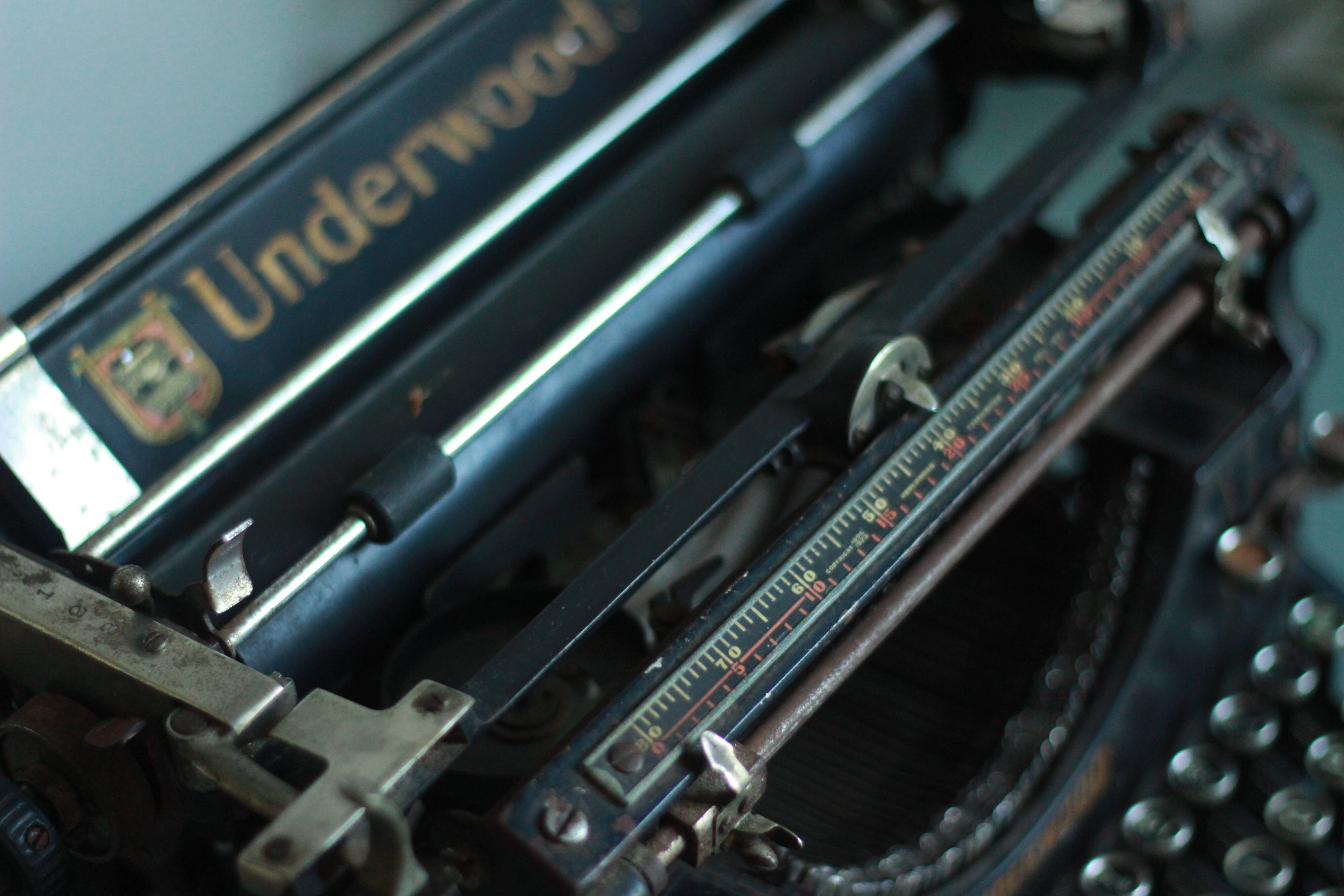 Underwood typewriter 1918