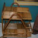 Rattan serving table