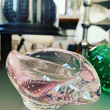 Cendrier Murano bullé rose