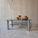 Table basse chromée