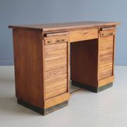 Bureau à rouleau en chêne, Tchécoslovaquie, années 1930