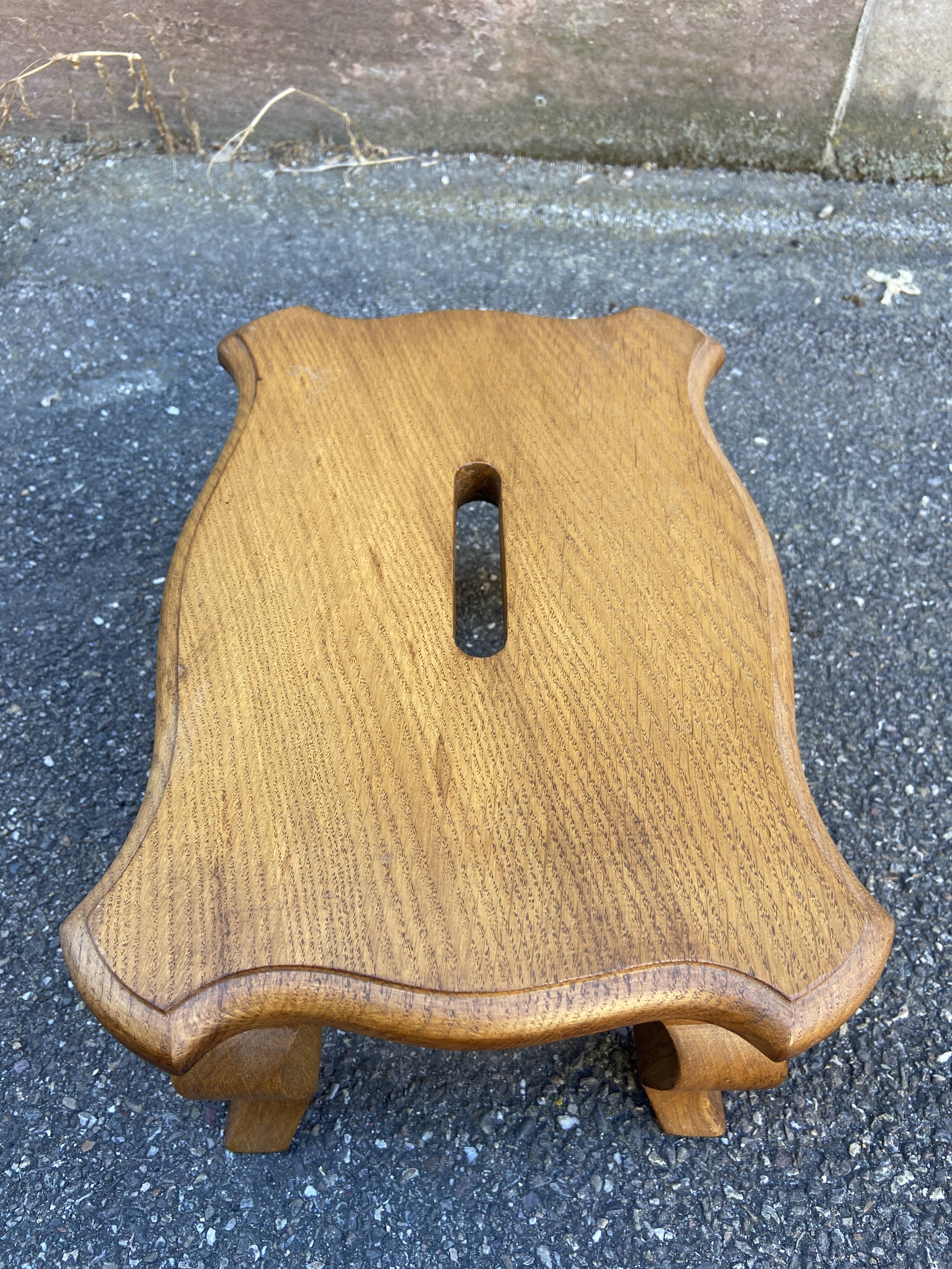 Footrest style Louis XV oak 1950