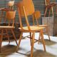 Set of 5 all-wood chairs published by Ton 1960