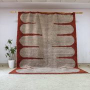 Handmade Moroccan wool rug size 3/4 m