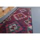 Vintage Turkish Hand-Knotted Pink Runner 75x332