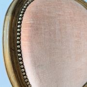 Louis XVI armchair with patina and antique velvet