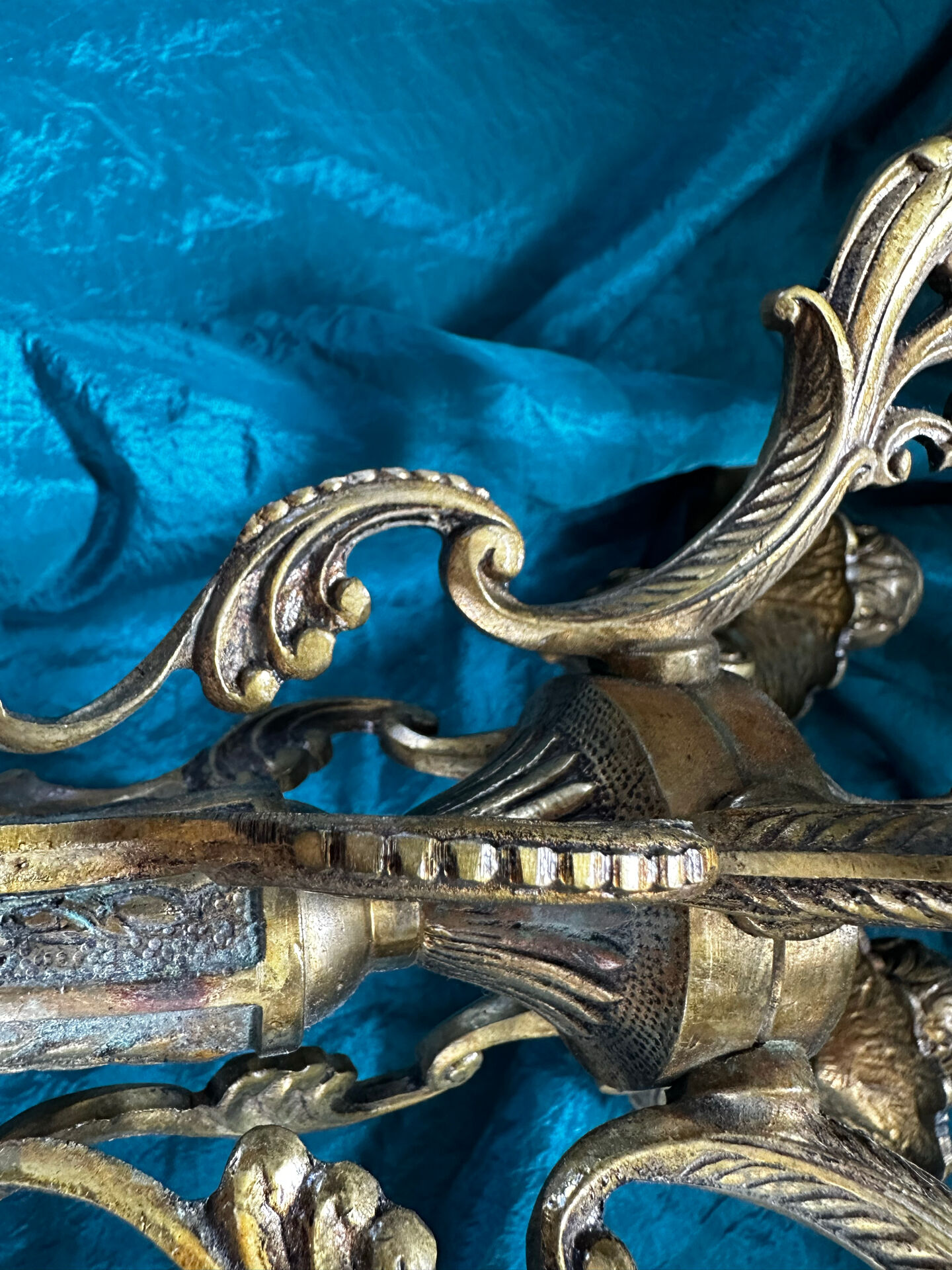 Superb rococo candelabrum. Louis XV, 5 lights. Electrified.