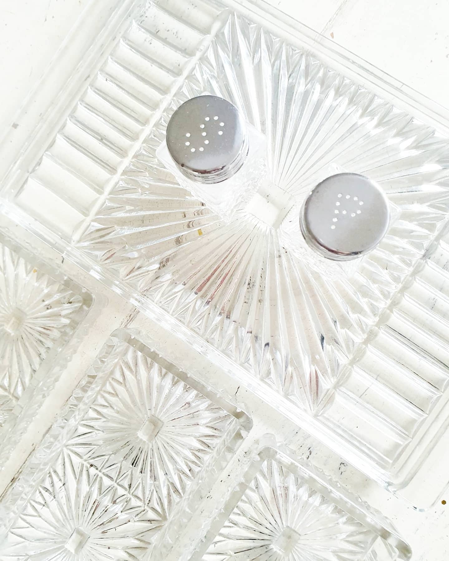 Set 6 pieces aperitif glass tray