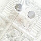 Set 6 pieces aperitif glass tray